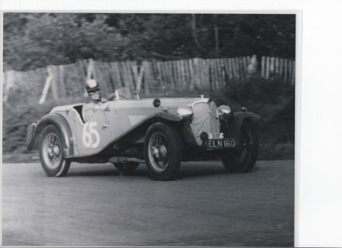 David Sinnet Jones racing the AC 16 80