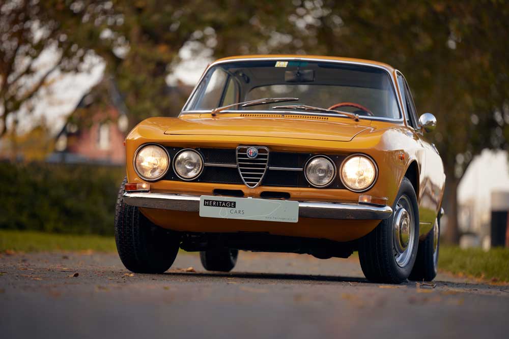alfa romeo 1750 gt veloce yellow