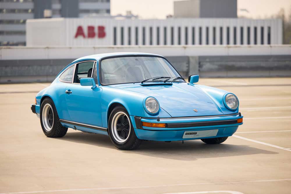 classic porsche 911 metallic blue